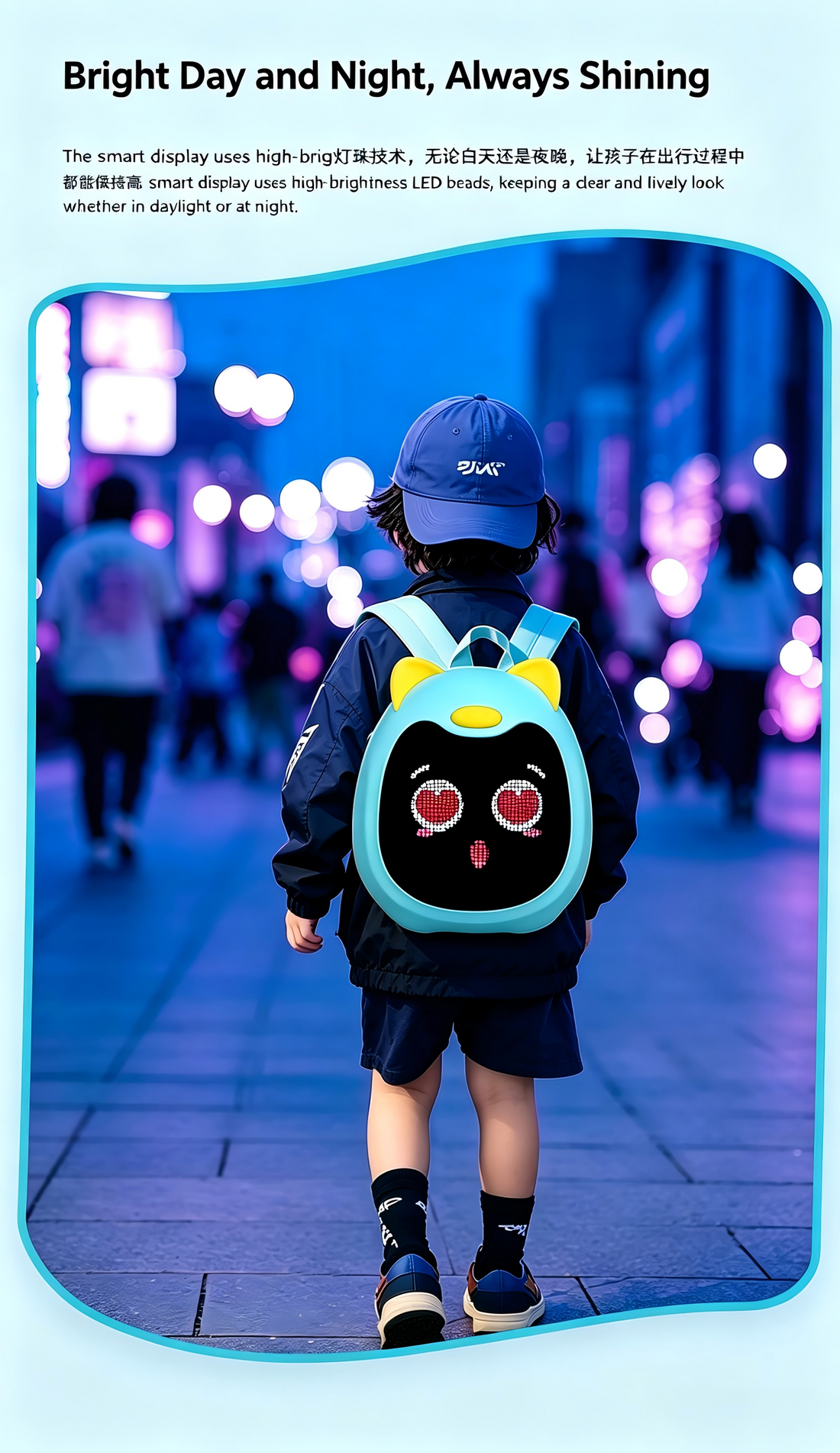 Smart LED Display Kids Backpack: Next‑Gen Wearable Tech for Modern Children