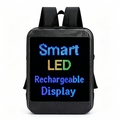 Smart LED Backpack | Customizable Rechargeable LED Display Backpack, Waterproof Hard Shell Backpack for Commute, Party, Night Events