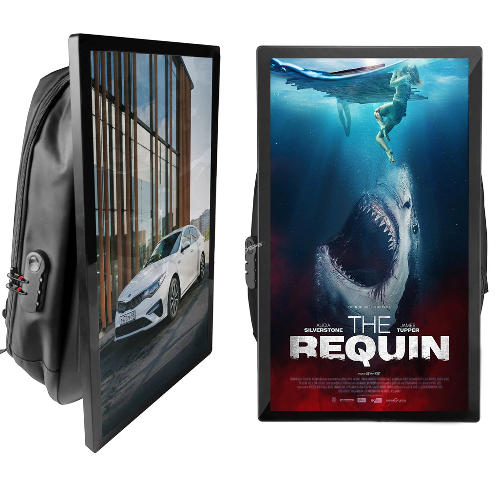 32" Large LCD Display Backpack | Programmable Walking Billboard Bag for Wholesale price, customization & agency requirements: please inquire via private contact.