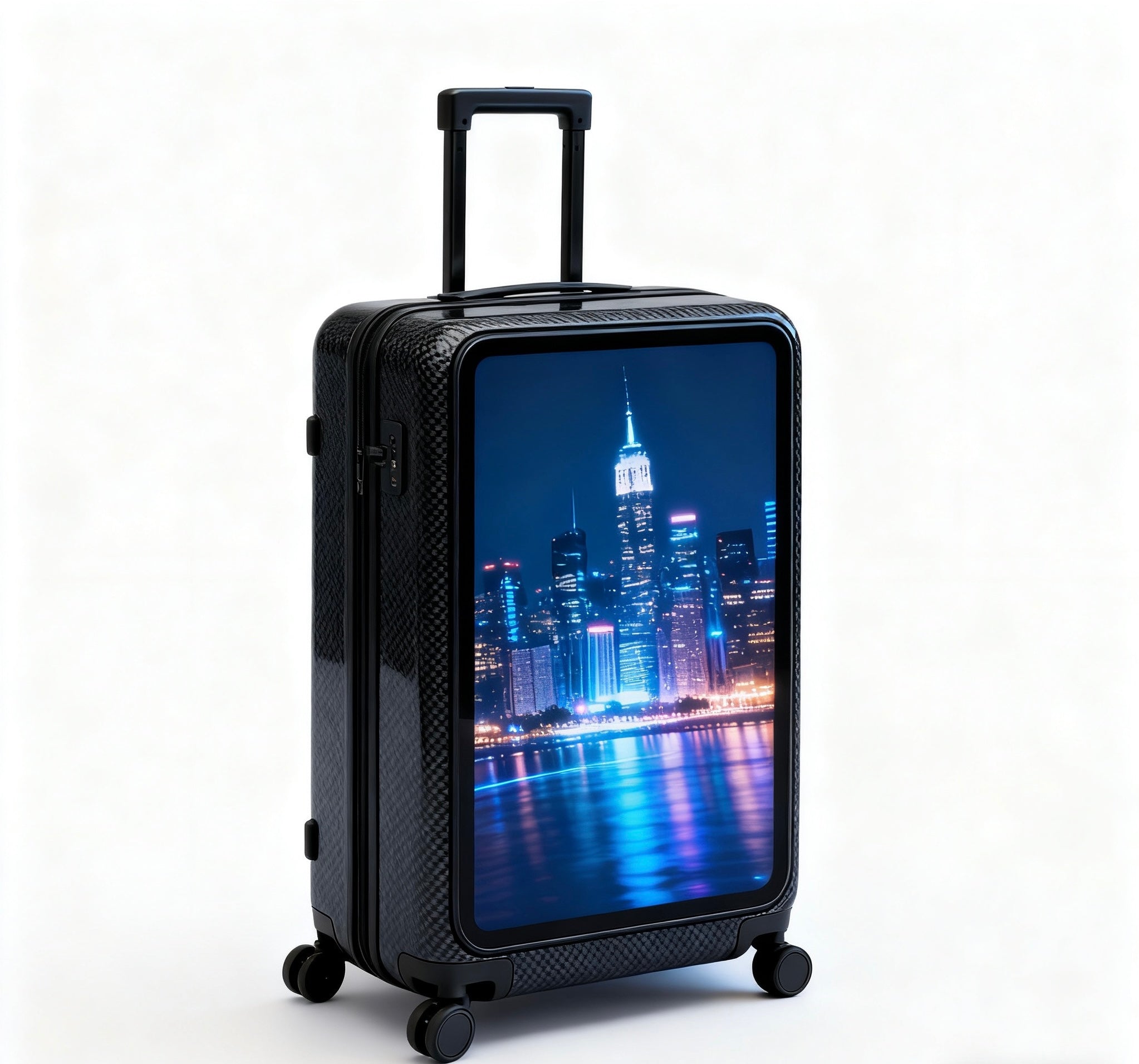 27 Inch 800nits LCD Mobile Advertising Trolley Case | 12V External Power | No Built-in Battery | Portable Rolling Display for Events & Promotion