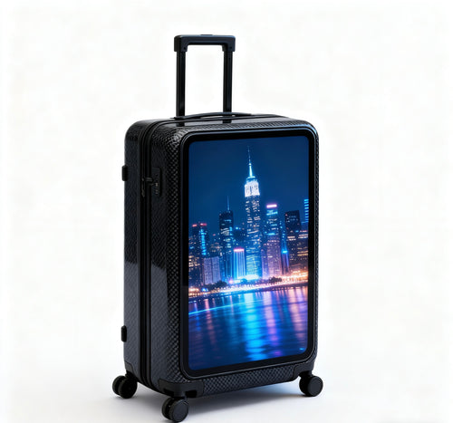 27 Inch 800nits LCD Mobile Advertising Trolley Case | 12V External Power | No Built-in Battery | Portable Rolling Display for Events & Promotion