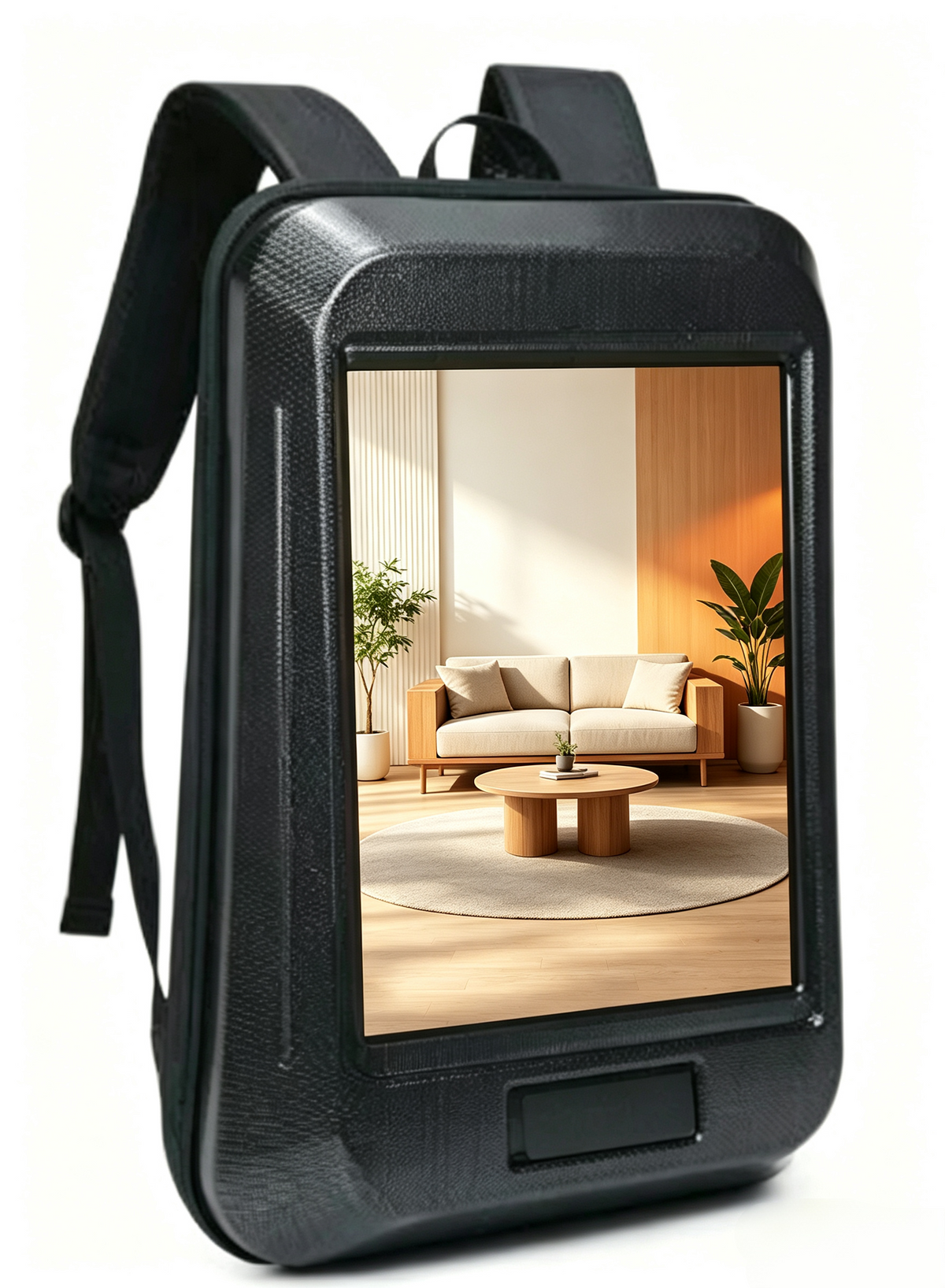13.3" Vertical LCD Backpack Advertising Display | Portable Digital Billboard