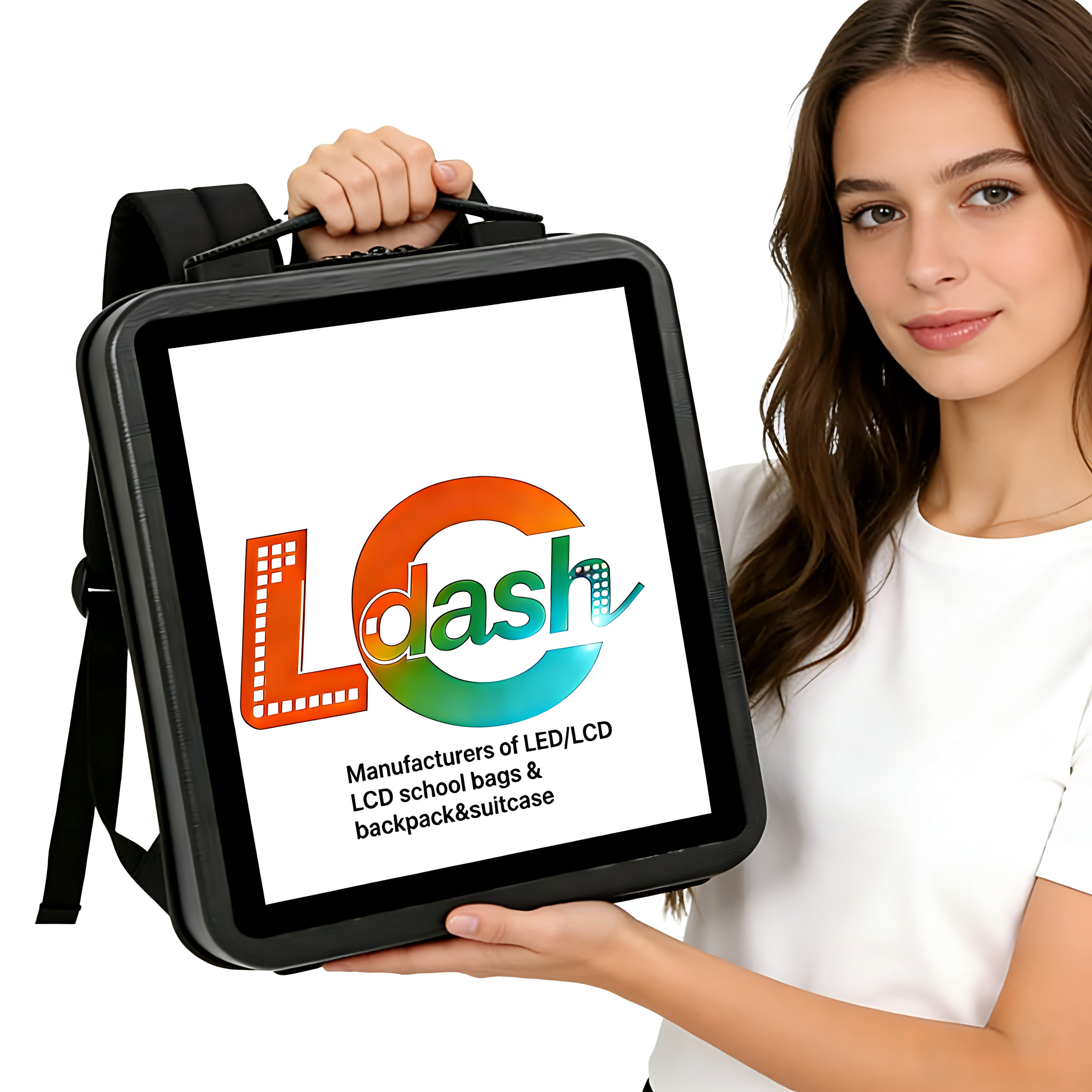 15.4 Inch LCD Screen Backpack | Smart LCD Display Backpack with App Control