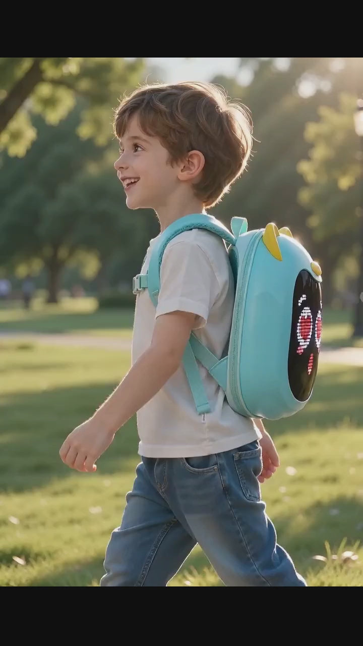 LED Kids Backpack Cute LED Display Kids Backpack | Bionic Smart Light‑Up Backpack for Boys & Girls